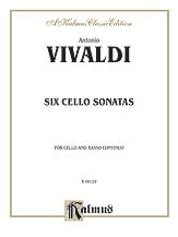 SIX SONATAS CELLO SOLO cover